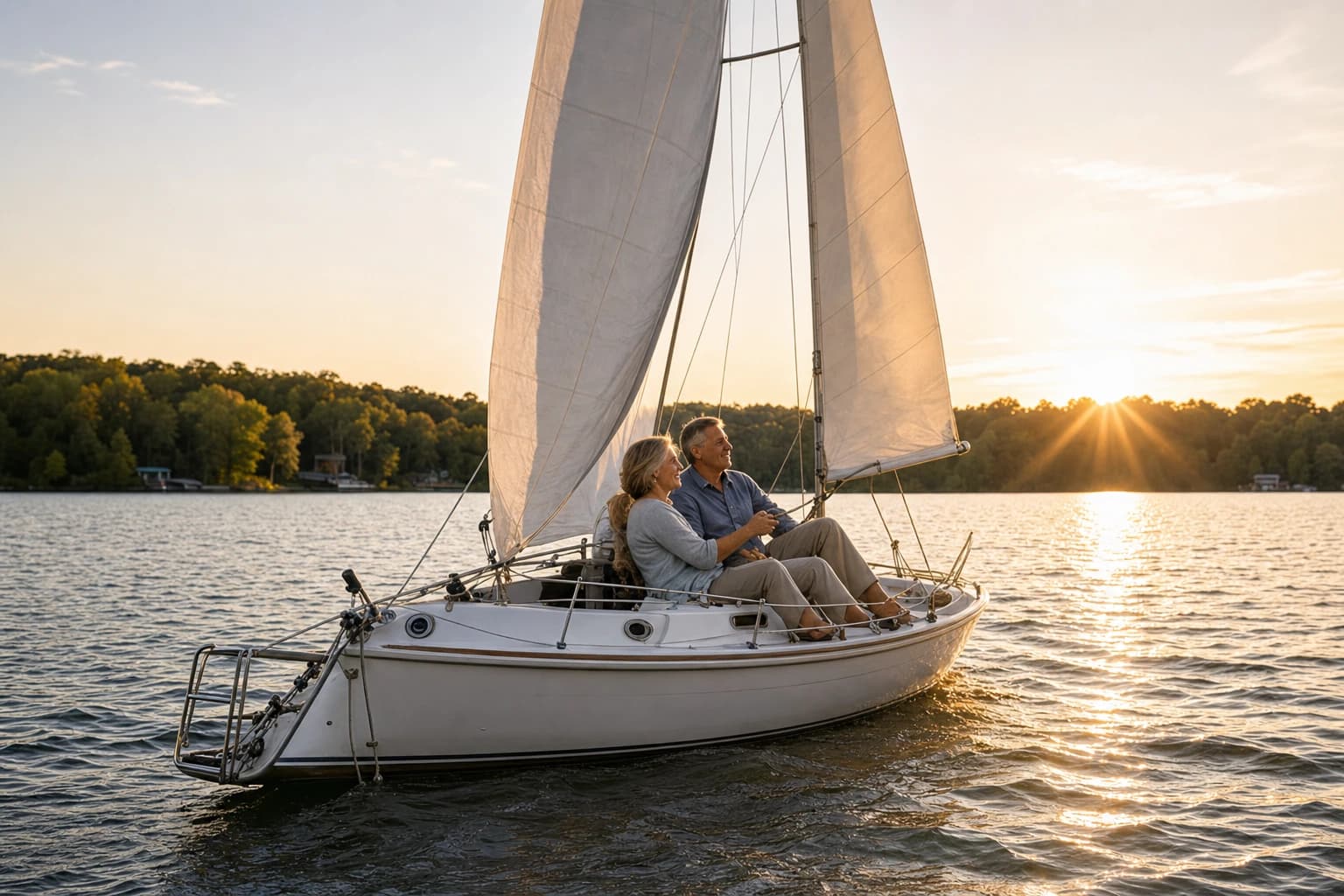 Executive couple discussing retirement transition planning with a financial planner