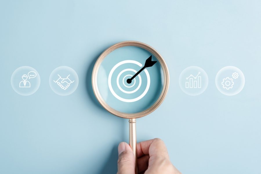 Magnifier,Glass,Focus,To,Target,Icon,Which,For,Planning,Development